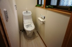 新設したトイレ。
